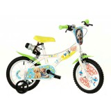 Furry Fun kutyás-cicás gyerek bicikli 14-es méretben - Dino Bikes kerékpár