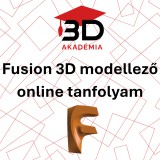 Fusion 3D modellezés tanfolyam (online, 8×3 óra)