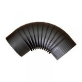 Füstcső könyök fekete fi 120 mm (13664)