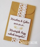 Fűszernövény/gyógynövény papírtasakban egyedi címkével