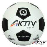 Futball labda Aktivsport ALLROUND fehér-fekete méret: 4
