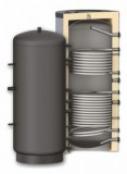 Fűtési puffer tároló - 2 hőcserélővel 1000 literes tartály melegvíz tárolás céljára. Sunsystem PR2 1000