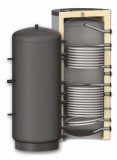 Fűtési puffer tároló - 2 hőcserélővel 500 literes tartály melegvíz tárolás céljára. Sunsystem PR2 500