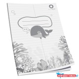 Füzet A5, 32lap, szótár 31-32 Bálnás Bluering(R)