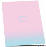 Füzet, tűzött, A4, kockás, 52 lap, PULSE "Pastel Colours"