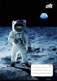 Füzet, tűzött, A5, kockás, 32 lap, COOL BY VICTORIA Man on the Moon, 27-32 (ISVFC97)