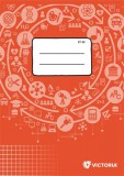 Füzet, tűzött, A5, kockás, 32 lap, VICTORIA PAPER Circle 27-32 (ISVF2732U)