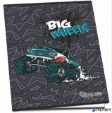 Füzet, tűzött, A5, kockás, 52 lap, PULSE "Boys"