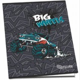 Füzet, tűzött, A5, kockás, 52 lap, PULSE Boys (PLS220244)