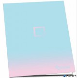 Füzet, tűzött, A5, kockás, 52 lap, PULSE "Pastel Colours"