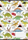 Füzet, tűzött, A5, vonalas, 32 lap, 1. osztály, COOL BY VICTORIA Dinosaurus world, 14-32 (ISVFC90)