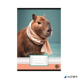 Füzet, tűzött, A5, vonalas, 32 lap, 2. osztály, OPTISCHOOL, "16-32", "Capybara"