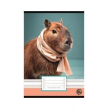 Füzet, tűzött, A5, vonalas, 32 lap, 2. osztály, OPTISCHOOL, "16-32", "Capybara"