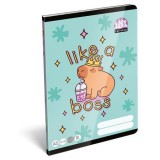 Füzet, tűzött, A5, vonalas, 32 lap, 3. osztály, LIZZYSULI, Lollipop Capybara,12-32 (TICLFVA5LC3)