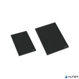 Füzet, tűzött, A5, vonalas, 80 lap, AMBAR "Classic", fekete