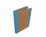 Füzetbox, 30 mm, karton, A4, DONAU Life, neon kék (D207400110)