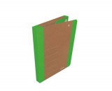 Füzetbox, 30 mm, karton, A4, DONAU Life, neon zöld (D207400106)