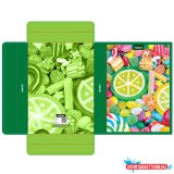 Füzetbox A4, hullámkarton, Candy, Nebulo