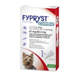 Fypryst Combo rácsepegtető oldat kistestű kutyák számára 5 x (1 x 0,67 ml)