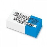 Faber-Castell: Vinyl radír ceruzához és tollhoz, fehér-kék
