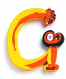 G - Állatos betűk fából - Djeco