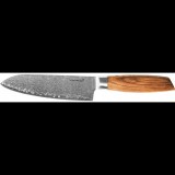G21 Gourmet Damascus Santoku kés, zebrafa markolat, 17 cm (NB-P2699-SAN)