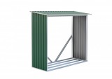 G21 Tüzifa tároló WOH 136 - 182 x 75 cm, zöld