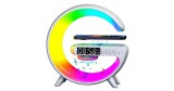 G63 Multifunkciós szórakoztató állomás – Bluetooth hangszóró, vezeték nélküli töltő, RGB LED party fény és éjszakai lámpa