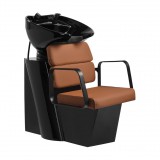 GABBIANO PORTO narancs fejmosó , fekete karfával  fekete kerámia tállal , fekete csappal