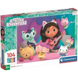 Gabby babaháza: Super Color Puzzle 104 darabos - Clementoni