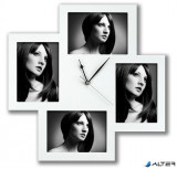 . Galéria keret óra funkcióval" Bergamó", fehér