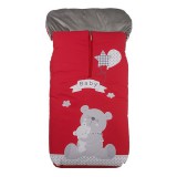 Gamberritos bundazsák babakocsiba mintás - piros