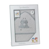 Gamberritos fürdőlepedő - kapucnis 100x100cm diinók szürke 10685