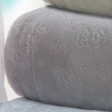 Gamberritos plüss takaró 80x110cm maci és csillag - szürke 10878