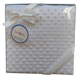 Gamberritos plüss takaró buborékos anyagú 80x110cm - fehér