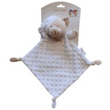 Gamberritos szundikendő plüss buborékos anyagú hálósapkás maci - fehér