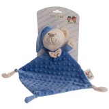 Gamberritos szundikendő plüss buborékos anyagú hálósapkás maci - indigo