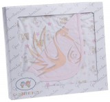 Gamberritos takaró 80x80cm pamut 10417 maci rózsaszín