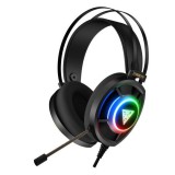 Gamdias HEBE M3 RGB Gaming mikrofonos fejhallgató fekete (HEBE M3) - Fejhallgató