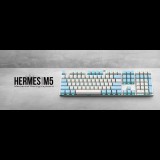 Gamdias Hermes M5 Gamer billentyűzet (Blue Switch) fehér-kék (HermesM5_wh) - Billentyűzet