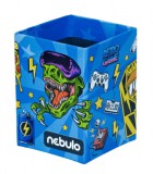 Gamer asztali ceruzatartó, karton 8x8x10cm, Nebulo