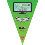 Gamer boldog születésnapot party zászlófüzér