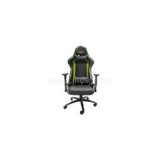 Gamer szék - KL-R96 Camouflage (fekete-zöld; állítható magasság; áll. kartámasz; PU/PVC; 100kg-ig) (RAMPAGE_30383)