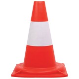 Ganteline 30 cm magas közúti jelzőbója piros/fehér színben