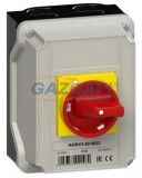 GANZ KKMV2-80-9022 Tokozott vészleállító Be-Ki kapcsoló, lakatolható, 3P, 80A, IP65