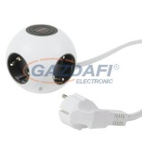 GAO 0015420103 4-es asztali elosztó kacspolóval IP20 250V 16A 1,4m