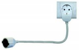 GAO 0016150114 Földelt lengő hosszabbító Powersplit 3x1.5, 5m, fehér