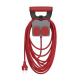 GAO 0017602512 "Power Handle" Földelt lengő hosszabbító csapfedeles 2 db dugaljjal, 10m H07RN-F 3x1.5 vezetékkel