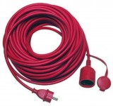 GAO 0065269 Földelt lengő hosszabbító csapfedeles, 25m, 3x1.5, piros