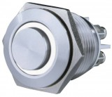 GAO 0083066302 Csengő nyomógomb beépíthető, fém, fehér LED fénnyel